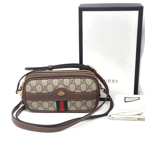 Gucci Handbags - Gucci GG Supreme Ophidia Canvas Mini Crossbody Bag